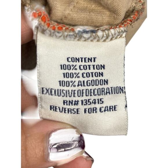 Coogi Flock Tan Embroidered Men's Size 3XL Short Sleeve T-Shirt - Picture 4 of 6